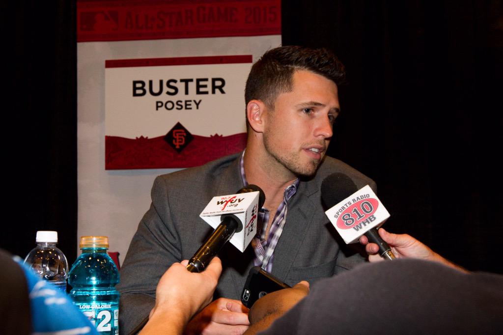 SFGiants (@sfgiants) on Twitter photo #SFGiants looking good right now.
<a href="/bcraw35/">Brandon Crawford</a>, <a href="/JoePanik/">Joe Panik</a>, <a href="/BusterPosey/">Buster Posey</a> and #MadBum all take in #ASG Media Day. #SFGiants looking good right now.
<a href="/bcraw35/">Brandon Crawford</a>, <a href="/JoePanik/">Joe Panik</a>, <a href="/BusterPosey/">Buster Posey</a> and #MadBum all take in #ASG Media Day.