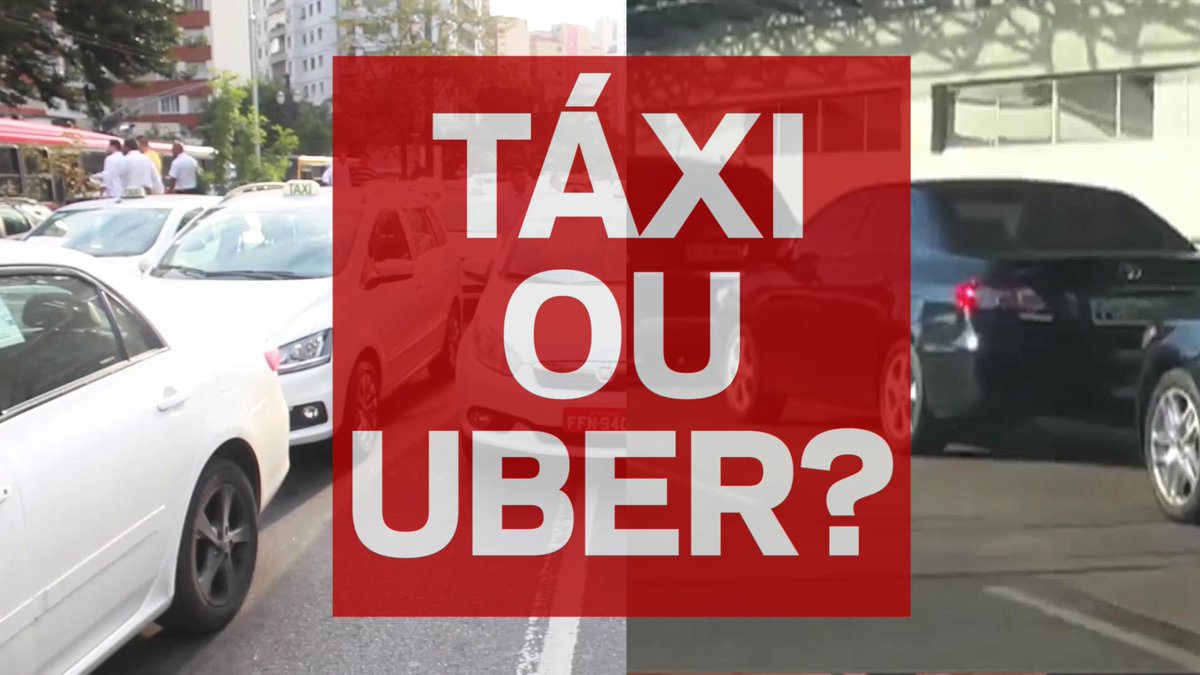 cartacapital's tweet photo. A guerra da #Uber com taxistas chega ao Brasil. A #tvCarta passeou com ambos e te mostra tudo: http://t.co/sCZxoqg4K0 http://t.co/JviJb3Z6pT