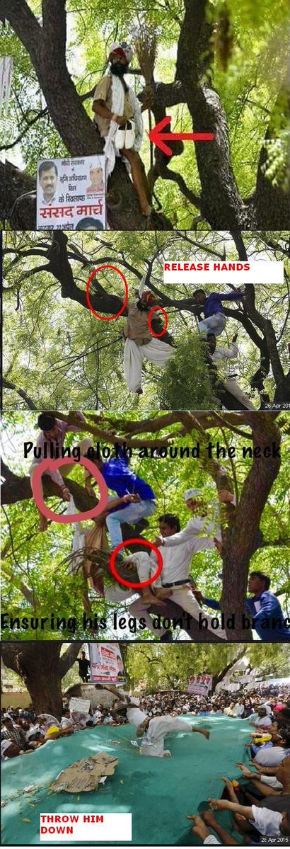 AKKBJP's tweet photo. How to kill an innocent farmer under the supervision of @ArvindKejriwal? @AashishKhetan http://t.co/swEM8cZcBo 
 https://t.co/rcyUrJbJ16