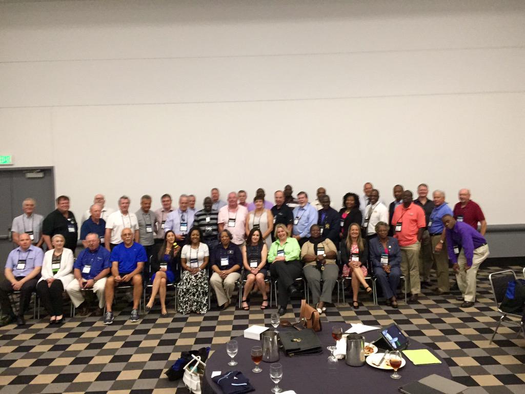 CarolineDomansk's tweet photo. A fantastic networking lunch for Police and Fire credit unions #CUinDenver2015 #buzzpoints mascot http://t.co/CSeRnZZYCA