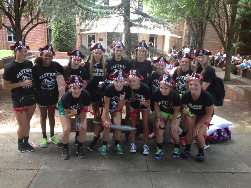 GaffneyVball's tweet photo. AHOY! We are all ON BOARD for a great week at #wococamp2015 #INDNVB @WoffordVB http://t.co/YiAQ7eWaL3