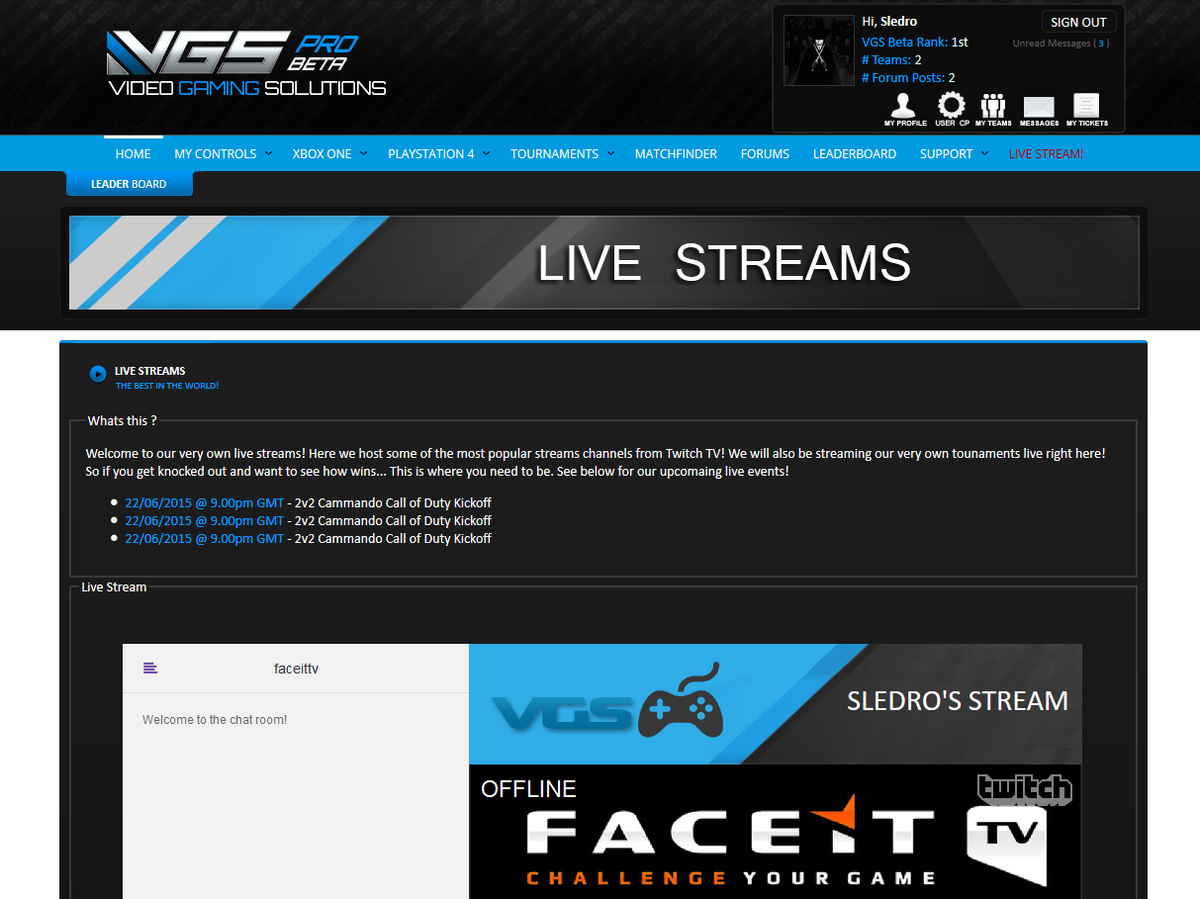 GamingScripts's tweet image. Started private beta testing #VGSPro. Host tournaments and ladders with our brand new CMS made by gamers for gamers!