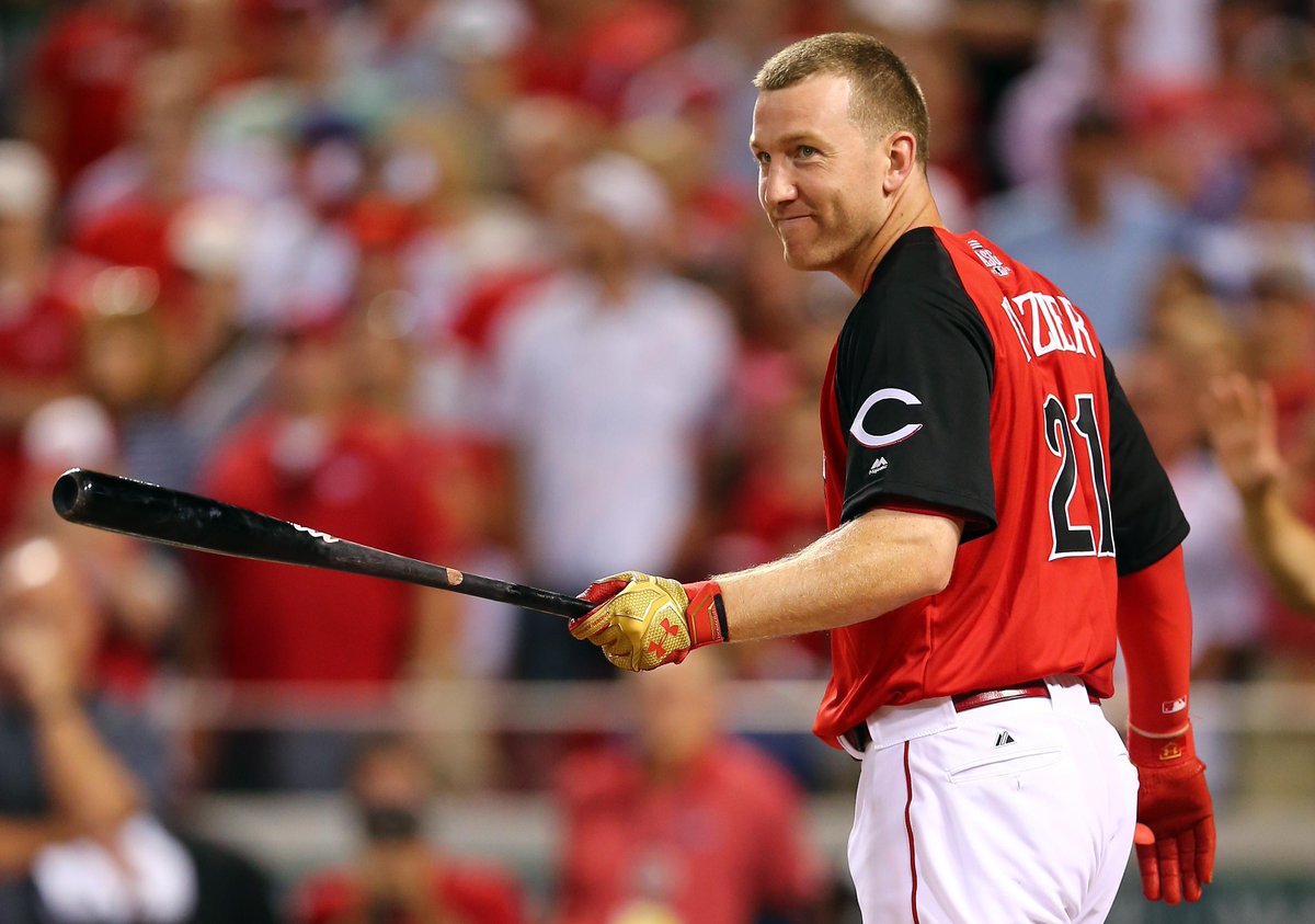 Reds's tweet photo. FRAZIER!
FRAZIER! 
FRAZIER!
FRAZIER!
FRAZIER!
FRAZIER!
#HRDerby http://t.co/NZEkCCk51Z