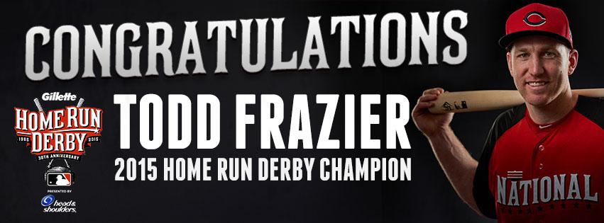 Reds's tweet photo. OUR TODD IS AN AWESOME TODD!!  2015 Home Run Derby Champions!  #HRDerby http://t.co/2zyVaB0Cd1