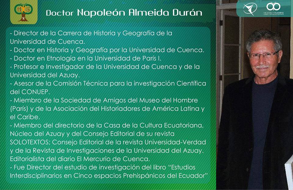 cm_Historia's tweet photo. Conoce sobre el Director de Carrera de @Cm_Historia. El Doctor Napoleón Almeida.
#DocentesFiloUCuenca http://t.co/6Z8aP87wOv
