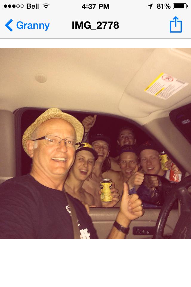 waynewkelly's tweet photo. What a family Campout weekend @Dkelly94 @the_white_chief @McRae_20 @Jmcrae6 a fun time had by all 🍻 #streakers http://t.co/al2NZMJFML