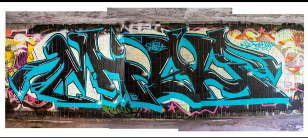 #Manchester #streetart under #Mancunian Way. Yesterday