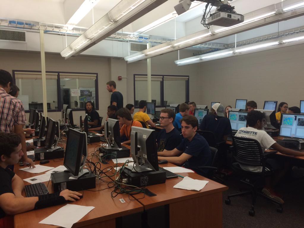 TigerSense hosting high school <a href="/mizzouengineer/">Mizzou Engineering</a> camp now! Future engineers learning about detection &amp; spectroscopy!