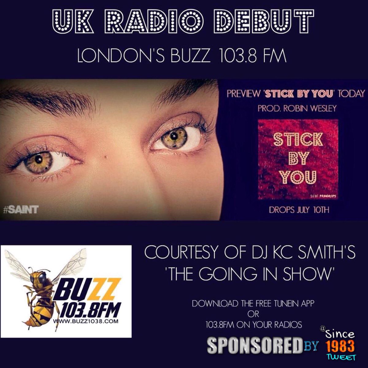 kcsmith77's tweet photo. @ThaOnlySaint here the link to the show  https://t.co/2KbrHgUWv7 Thank U for Share Your New Tune 'STICK BY YOU' http://t.co/rnv3DyXxQZ