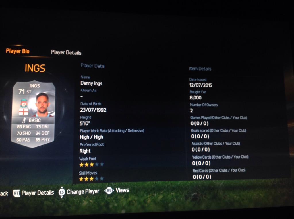 FUTbanterpage's tweet photo. @MattHDGamer got dat INGS in my life!! http://t.co/dxPwjzpjXE