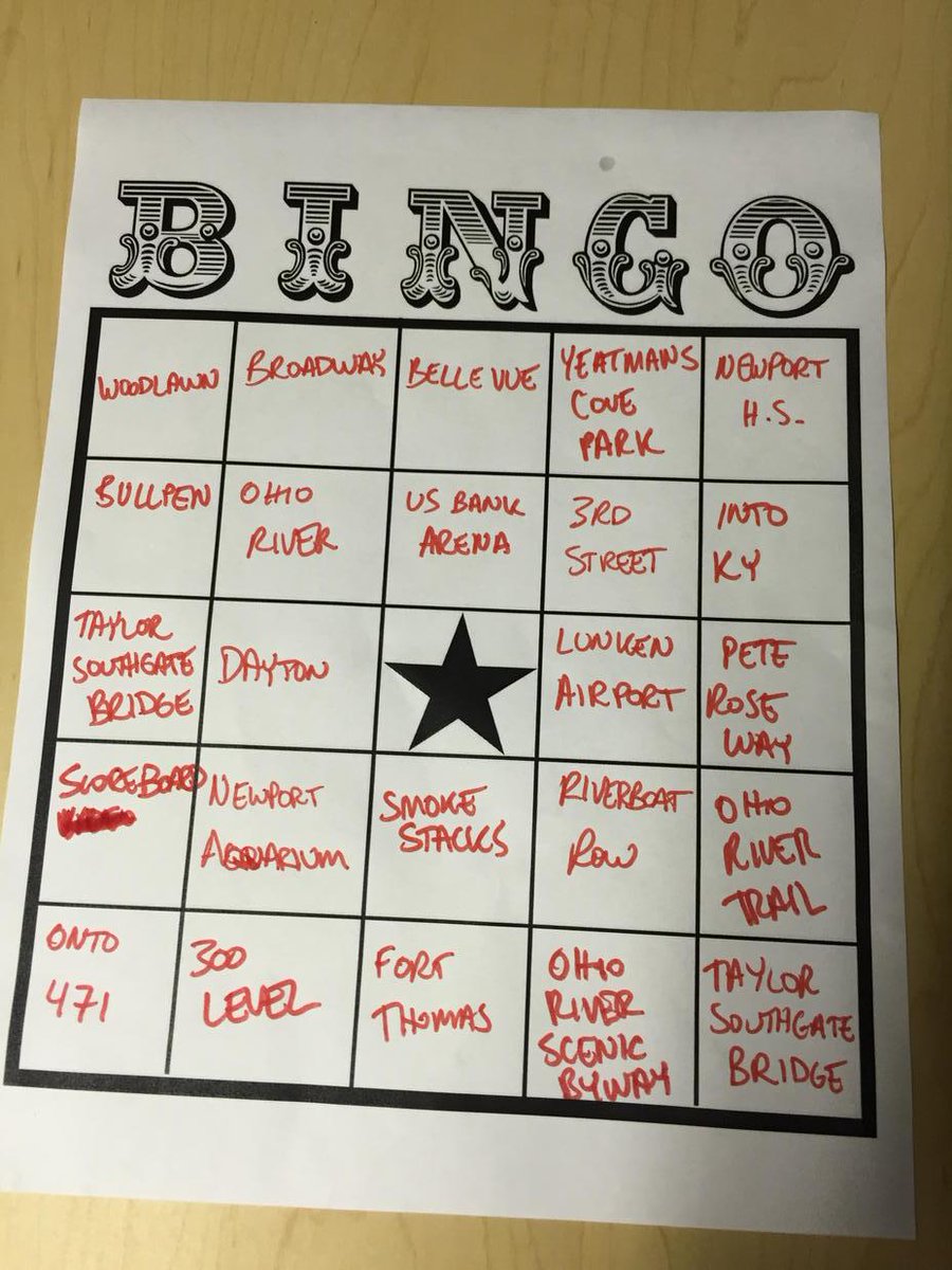 ScottLarrivee's tweet image. Here we go. Everybody got their Chris Berman #HRDerby bingo card filled out? #BackBackBack #Cincinnati