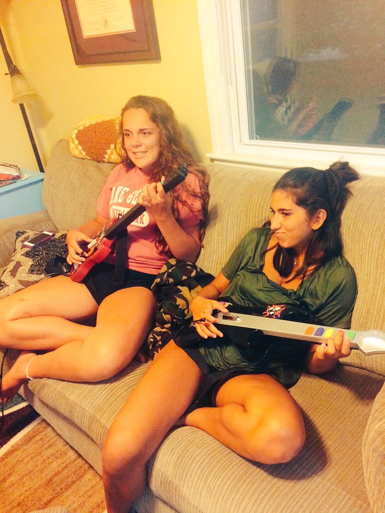 becca_nagle's tweet image. getting hit by the storm of the century won&apos;t stop these girls. #scaredofnothin #spaghettimonday #sharknado2k15