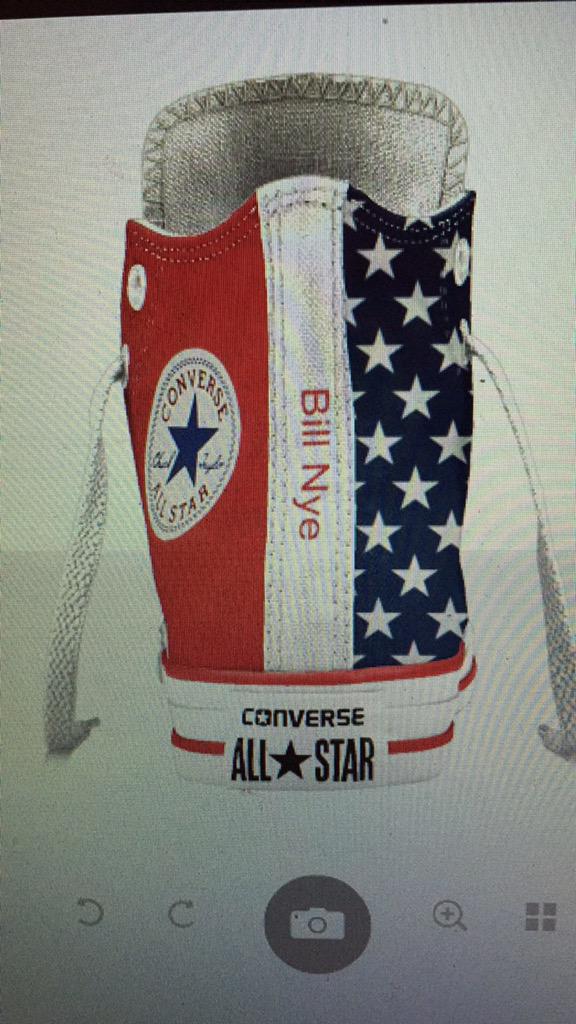 taymaschil343's tweet image. My new chucks @BillNye #BillBillBillBill ❤️🇺🇸