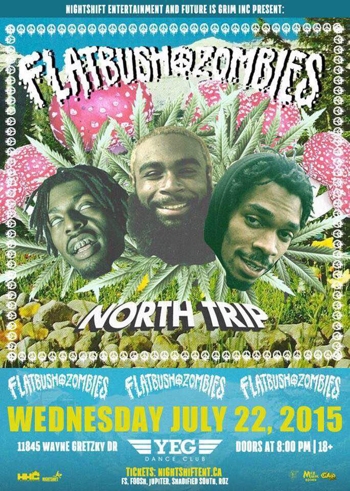 FlatbushZombies's tweet image. ZOMBiES OUT IN CANADA!!! JULY 20-23