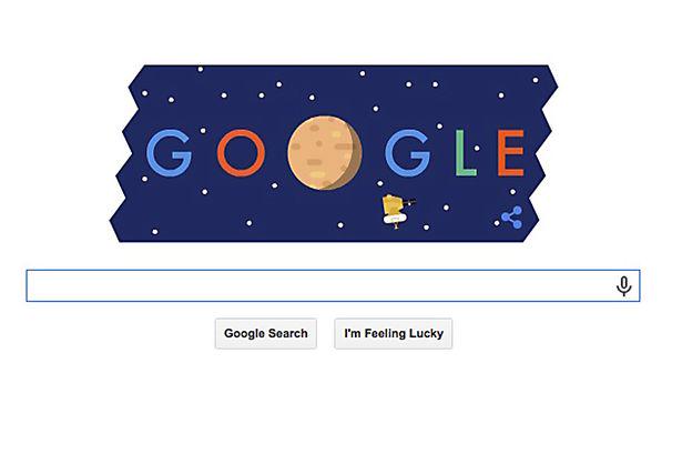 Plutone Doodle Google 14 luglio 2015
