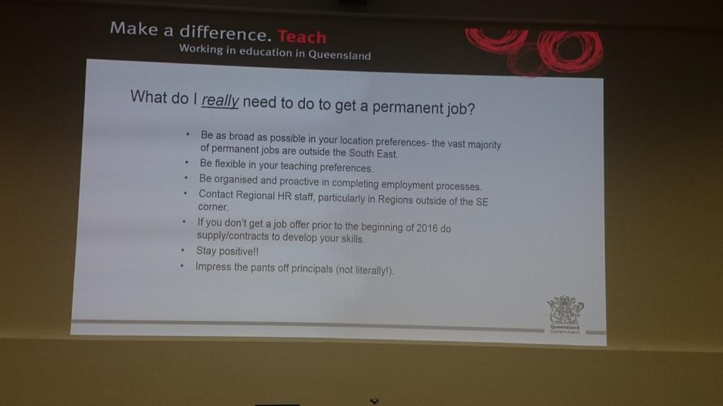 jradadams's tweet photo. What do we really need to do to get a permanent job? #qutsoc2015 http://t.co/T6WTbPN8c0