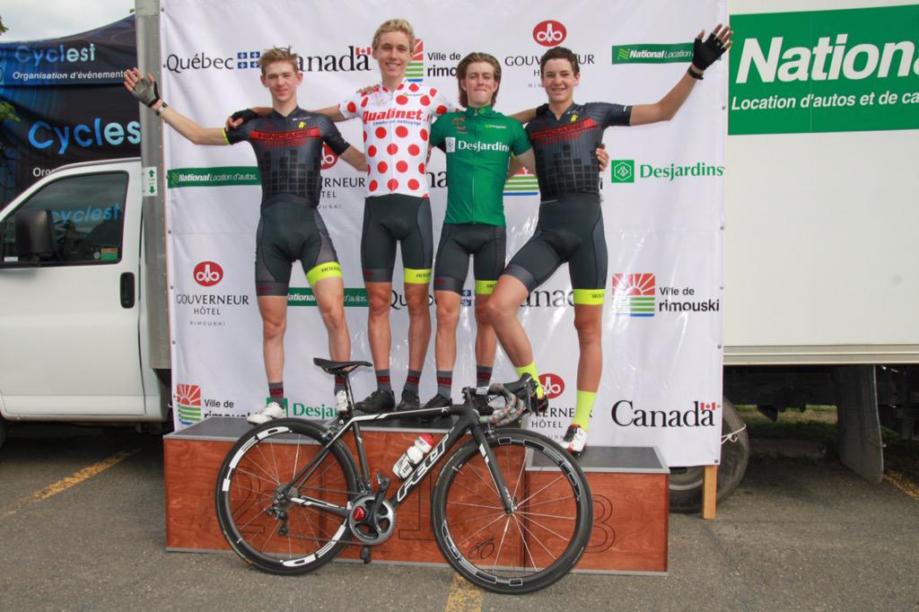 dosSantosMT's tweet photo. Congratulations to @teamhincapie junior development and @ghincapie on an excellent Tour of Rimouski. http://t.co/DIwkYsHham