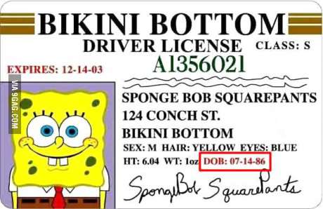 Happy birthday Spongebob Squarepants! 