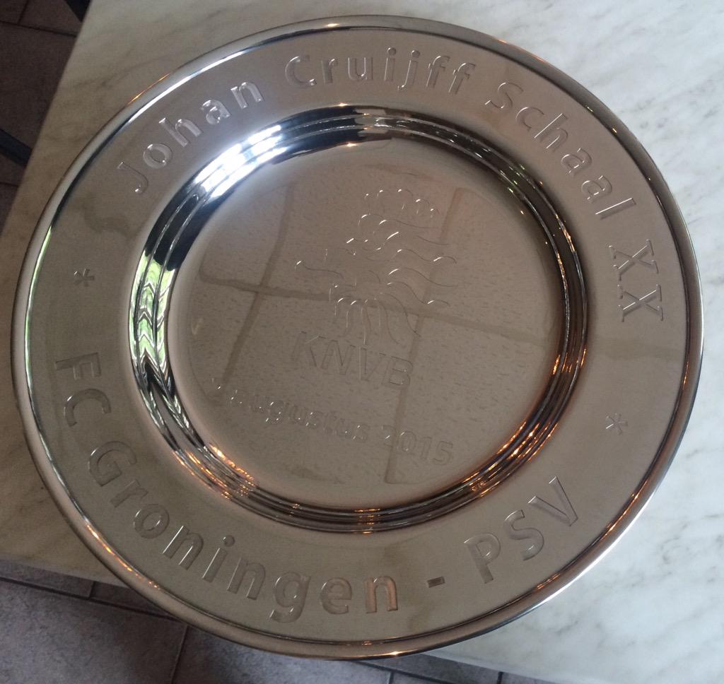 Onze bijdrage aan de wedstrijd om de JCschaal tussen <a href="/fcgroningen/">FC Groningen</a> en <a href="/PSV/">PSV</a> is gereed,en zojuist geleverd bij de <a href="/KNVB/">KNVB</a>