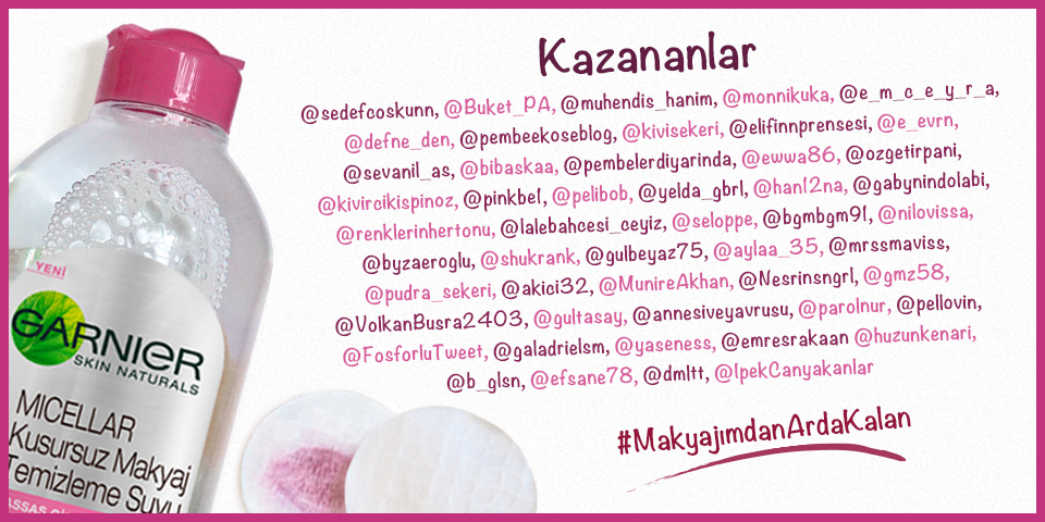 Kampanya kazananlarının iletişim bilgilerini özel mesaj yoluyla bizimle paylaşmaları gerekmektedir. Tebrikler! :)