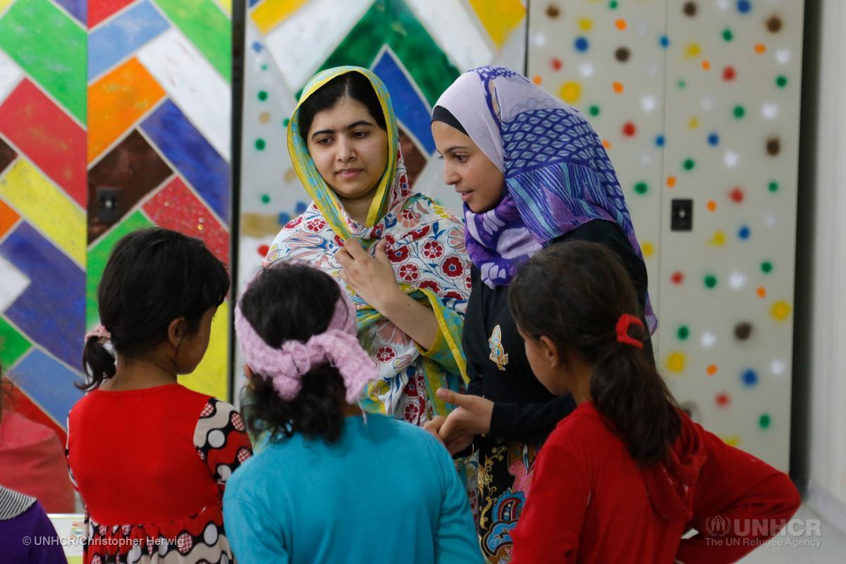 Refugees's tweet photo. .@malalafund announces $250k grant for academic support for refugee girls in Azraq #Jordan http://t.co/ITM5KEu7UX http://t.co/shVESbVrvs