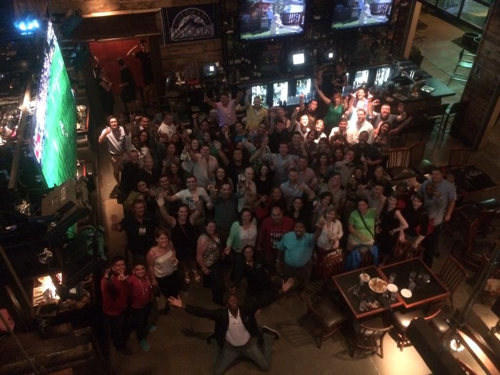CarolineDomansk's tweet photo. WYCUPers... And Buzz. He's there somewhere...! #CUinDenver2015 #buzzpoints http://t.co/r19P50qonS