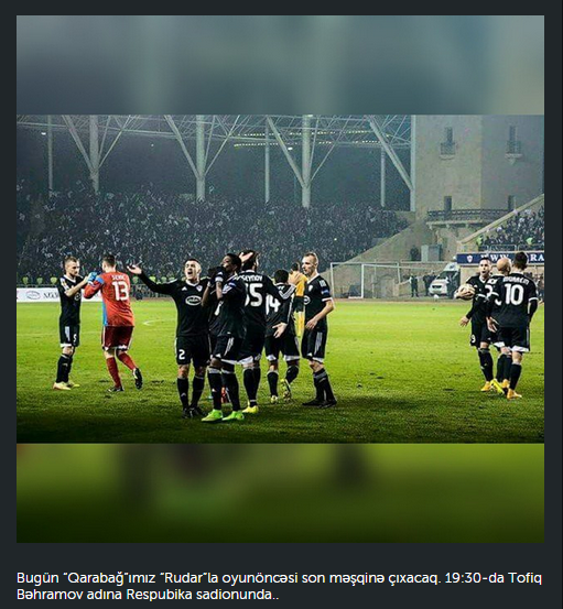 azfutbolu's tweet photo. #Qarabağ'ın oyunöncəsi son məşqi 19:30'da başlayacaq.
#Azerbaijan #Qarabag #Rudar #championsleague #prematchtraining http://t.co/H2D1Dsz1yT