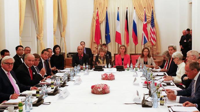 RT_com's tweet photo. BREAKING: #Iran, 6 major powers reach nuclear deal, says Iranian diplomat via @Reuters http://t.co/7p6NMg4U6W http://t.co/d7kdtlHedD
