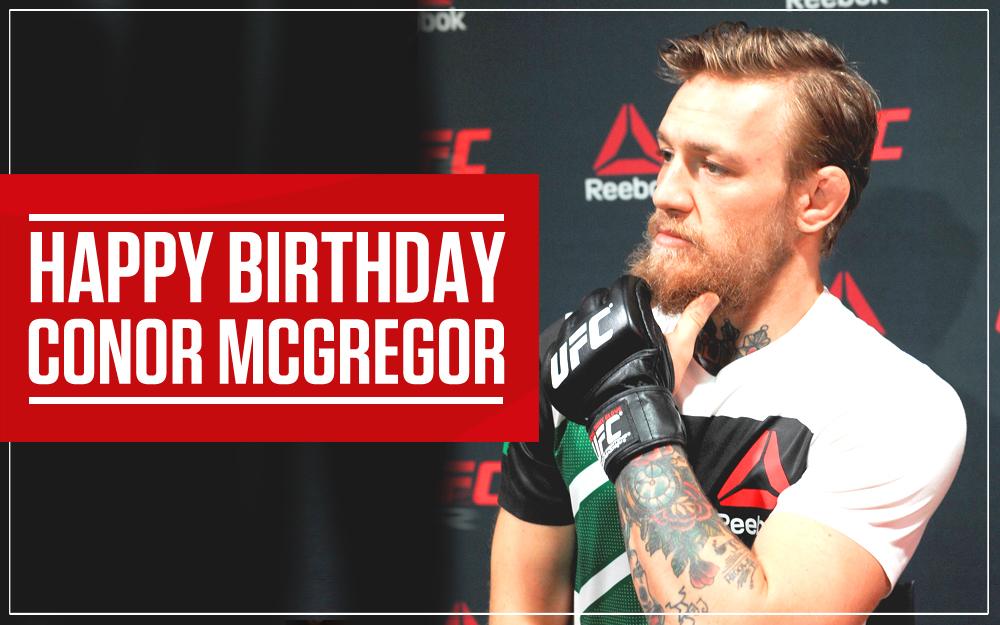 He\s taking the by storm and is now the interim Featherweight Champion. Happy Birthday to Conor McGregor 