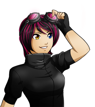 LeinevSisters's tweet photo. Yeah but I look cooler. I even have pink goggles and everything! hehe #Hotaru #Alterlight http://t.co/2A2pU4lGE1