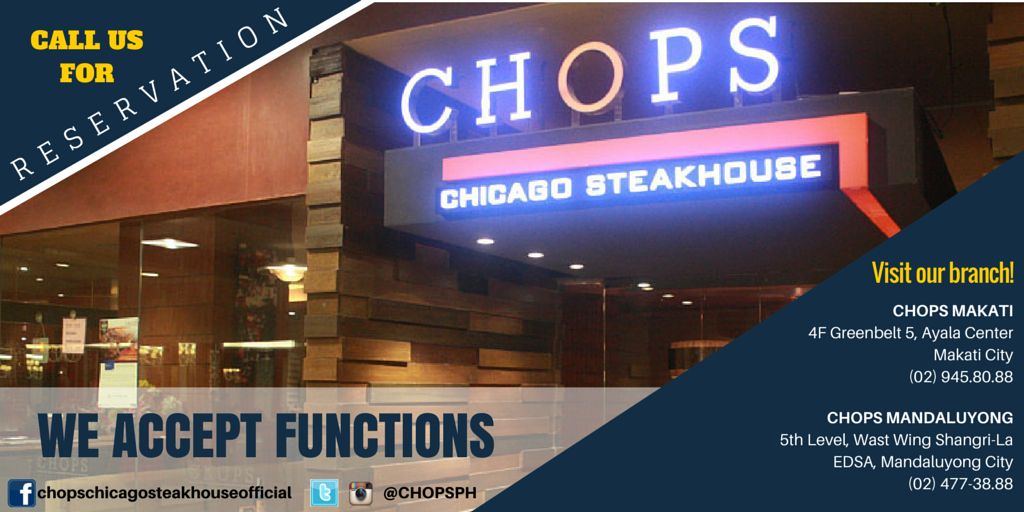 ChopsPH's tweet photo. We are now accepting reservations for your occasion(s)... #functions #events #parties #meetings #ChopsPH http://t.co/YfsIk8uGF6