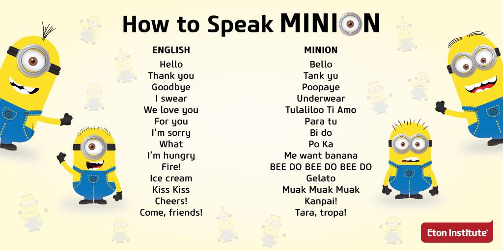 minion language minion language