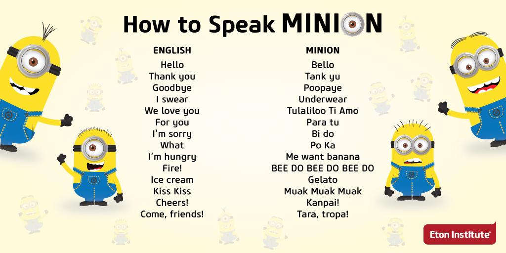 i love you in minion language