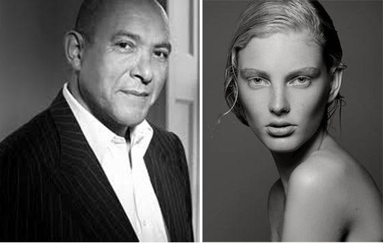 Happy birthday to British Bruce Oldfield & Dutch model Patricia Van Der Vliet 