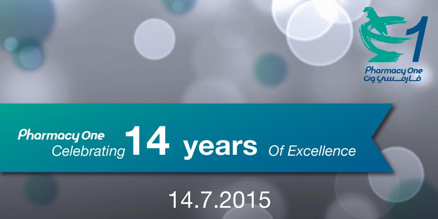 Pharmacy1's tweet image. Pharmacy One celebrating 14 years of excellence 14 #anniversary. #Pharmacy #Amman #JO #LoveJo