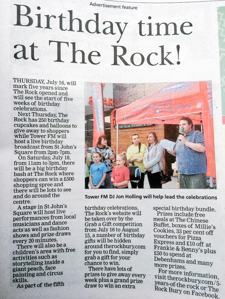 We are very excited to be a part of @therockbury 5th Birthday Celebrations starts this Thursday 16th, see you there!👍