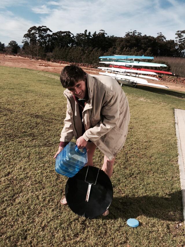 #2015ElginCamp |Rower Simon 'being handy is a good skill &amp; somebody has to do it😅' while cleaning stuff #lifeofarower