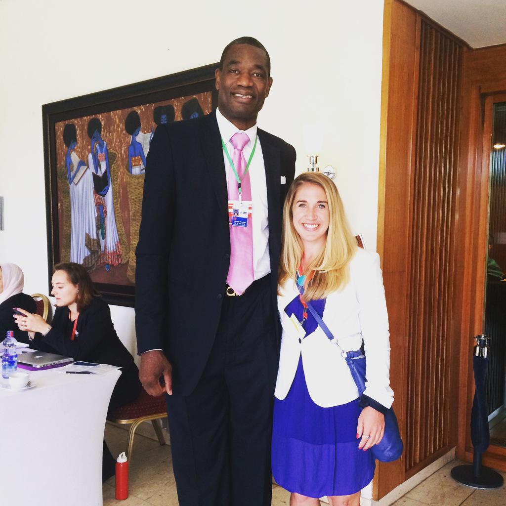 ashadventures's tweet photo. Just met one of my heroes at the Finance for Development Conference here in Addis! Dikembe Mutumbo! @georgetownhoyas http://t.co/1BOZX5G5rk