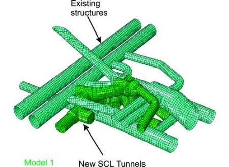 AkselosCAE's tweet image. #FEAsimulation virtually test ground tunnels alongside the existing structures perspectives.3ds.com/design/realist…