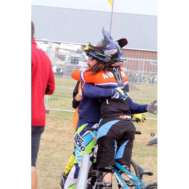 RubyHuisman's tweet image. After the finals, congrats to Axel for taking the win.Both happy! #bmx #bmxecf2015