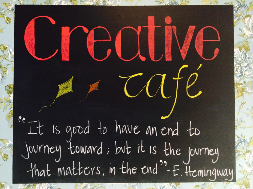 ALocalDialogue's tweet photo. Come and explore journeys you take today at #MarksGateCreativeCafe! We're open now! @CreativeBandD @MandeepMahadeo http://t.co/yVaNXpvX8L