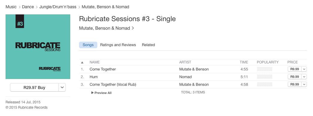 Rubricate Records (@rubricaterecord) on Twitter photo Out now on <a href="/RubricateRecord/">Rubricate Records</a>: Rubricate Sessions #3
<a href="/iTunes/">iTunes</a>, <a href="/beatport/">Beatport</a>, <a href="/Junorecords/">Juno Records</a>, <a href="/amazon/">Amazon</a> Out now on <a href="/RubricateRecord/">Rubricate Records</a>: Rubricate Sessions #3
<a href="/iTunes/">iTunes</a>, <a href="/beatport/">Beatport</a>, <a href="/Junorecords/">Juno Records</a>, <a href="/amazon/">Amazon</a>