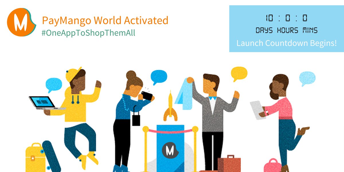 m4paymango's tweet photo. PayMango World Activated. Launch Countdown Begins!
#OneAppToShopThemAll

@RNTata2000 @Gajpower @buzzmenot http://t.co/2l25dl43cM