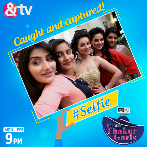 AndTVOfficial's tweet photo. Who has the most pricey smile? #Selfie #CaughtOnTheSets #AndTV #ThakurGurls
Dilli Wali Thakur Gurls. Mon- Fri, 9 pm http://t.co/AuRlhE77Ws