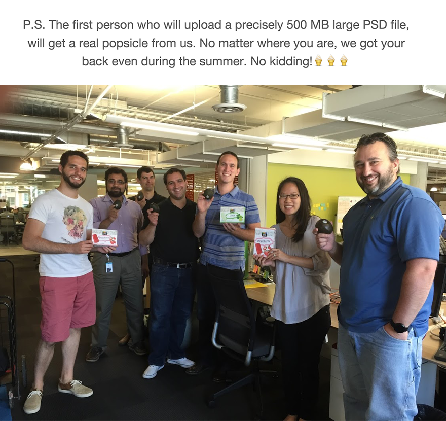 While creating a newsletter for <a href="/avocode/">Avocode</a> our copywriter got this crazy idea... We had to keep our promise 😀