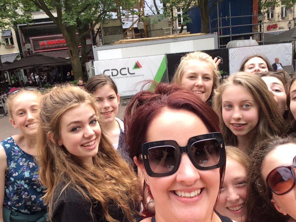 MusicRyedale's tweet photo. Music trip selfie with miss Wallis #Luxembourg http://t.co/20BtdrXCWh