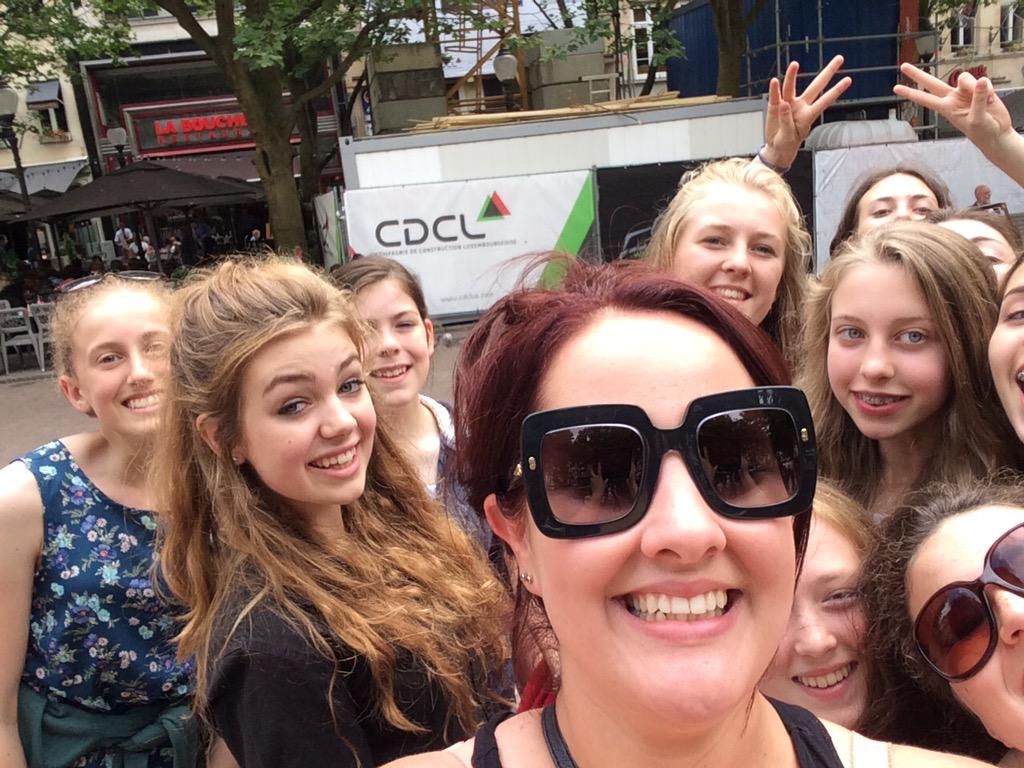 MusicRyedale's tweet photo. Music trip selfie with miss Wallis #Luxembourg http://t.co/20BtdrXCWh