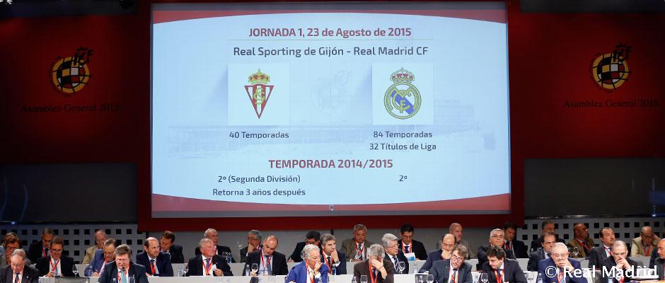 realmadriden's tweet photo. La Liga calendar: we will start against Sporting in El Molinón on 23 August! All the info: http://t.co/zsqN6NAUIY http://t.co/IL7ZO8wx6W