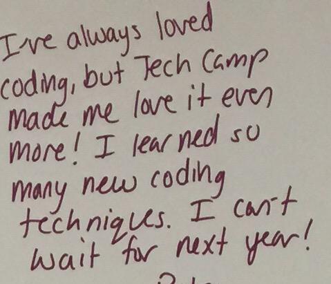 TechJourneyDSM's tweet image. #TechCamp2014 student comment - #STEM4ALL #STEM #buildiowatech #inspiring #future #talent