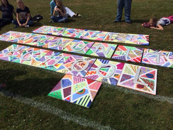 TCAPoole's tweet image. Amazing final product from the two days in art. #Pledgeweek